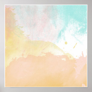 abstrakte Aquarellgestaltung Poster