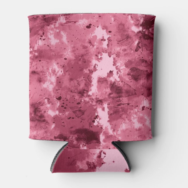Abstrakte Aquarellgrunge: Tarnung. Dosenkühler (Vorderseite)