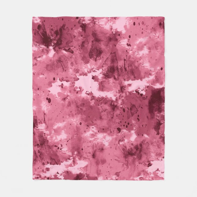 Abstrakte Aquarellgrunge: Tarnung. Fleecedecke (Vorderseite)