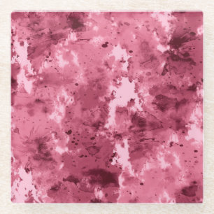 Abstrakte Aquarellgrunge: Tarnung. Glasuntersetzer