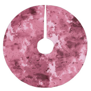 Abstrakte Aquarellgrunge: Tarnung. Polyester Weihnachtsbaumdecke