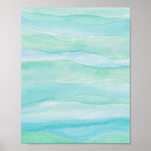 Abstrakte Aquarellkunst Poster