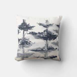 Abstrakte Aquarelllandschaft Kissen