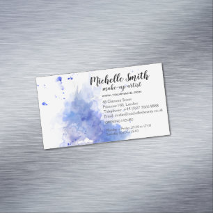 Abstrakte Aquarellleuchte Magnetische Visitenkarte