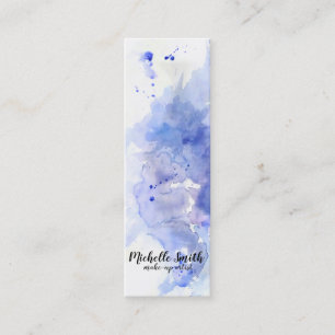 Abstrakte Aquarellleuchte Mini Visitenkarte
