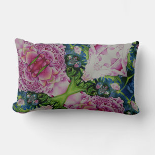 Abstrakte Aquarellmalerei, boho retro Lendenkissen