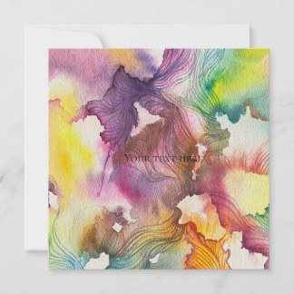 Abstrakte Aquarellmalerei Einladung
