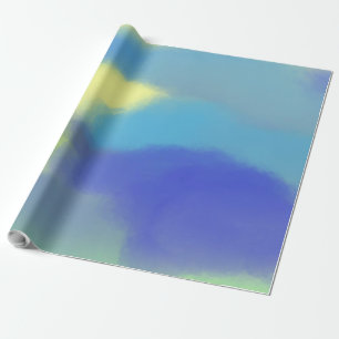 abstrakte Aquarellmalerei Geschenkpapier