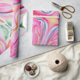 Abstrakte Aquarellmalerei Geschenkpapier