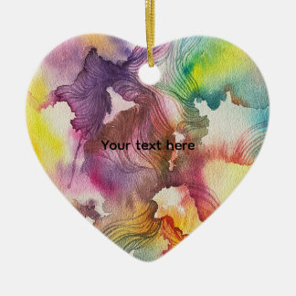 Abstrakte Aquarellmalerei Keramik Ornament