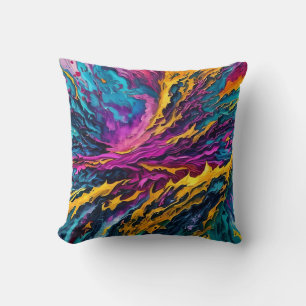 Abstrakte Aquarellmalerei Kissen