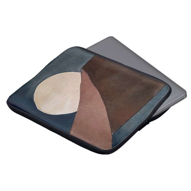 Abstrakte Aquarellmalerei Laptopschutzhülle (Vorne Oben)