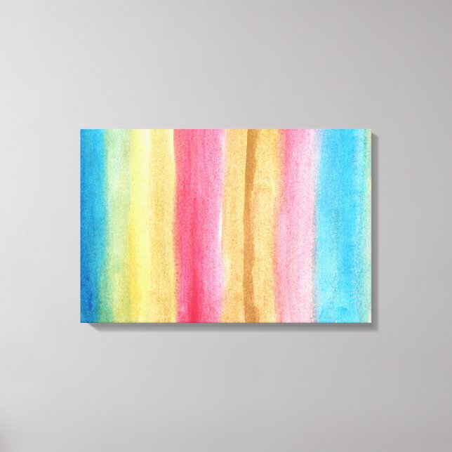 abstrakte Aquarellmalerei Leinwanddruck (Vorderseite)