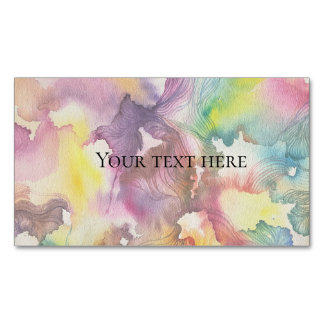 Abstrakte Aquarellmalerei Magnetische Visitenkarte