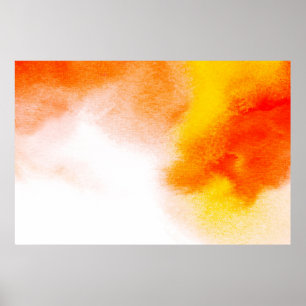 Abstrakte Aquarellmalerei mit luxuriöser Flüssigke Poster