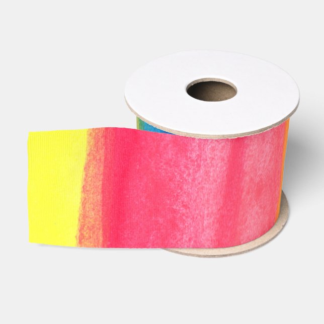 abstrakte Aquarellmalerei Ripsband (Spule)