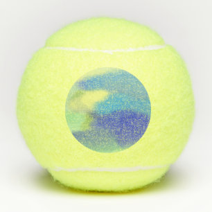 abstrakte Aquarellmalerei Tennisbälle
