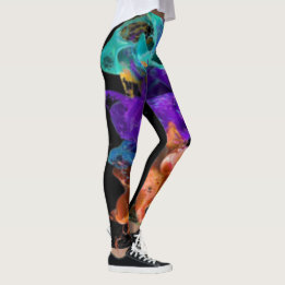 Abstrakte Aquarellmotive Leggings
