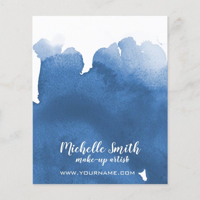 Abstrakte Aquarellpinsel Flyer (Vorne)