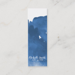 Abstrakte Aquarellpinsel Mini Visitenkarte