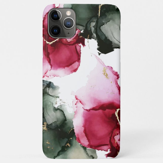 Abstrakte Aquarellsage Grüne Helle Rose Case-Mate iPhone Hülle (Rückseite)