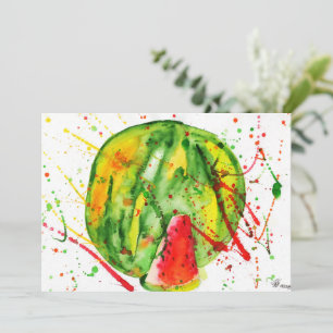 Abstrakte Aquarellwassermelone