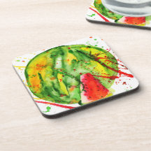 Abstrakte Aquarellwassermelone