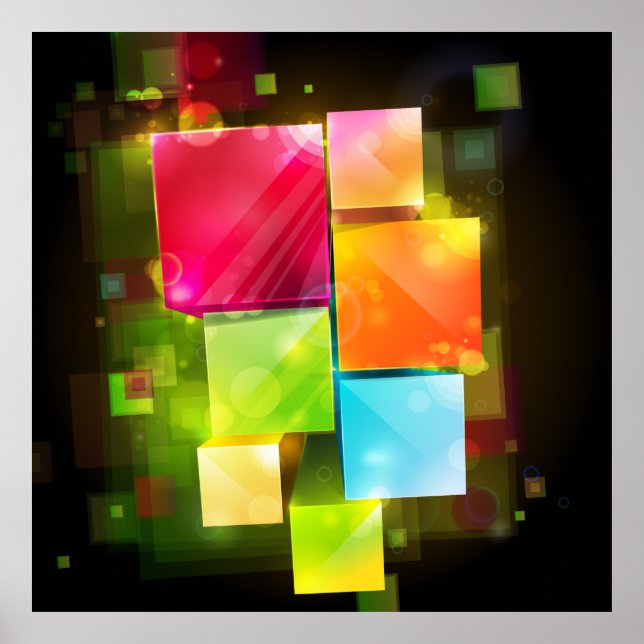 Abstrakte Art. 18 Poster (Vorne)