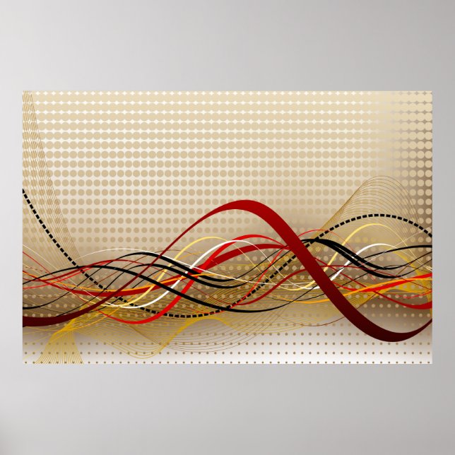 Abstrakte Art. 33 Poster (Vorne)