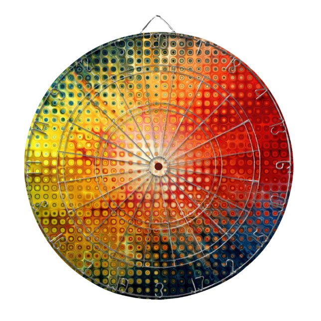 Abstrakte Art. 61 Dart-Karten Dartscheibe (vorne)