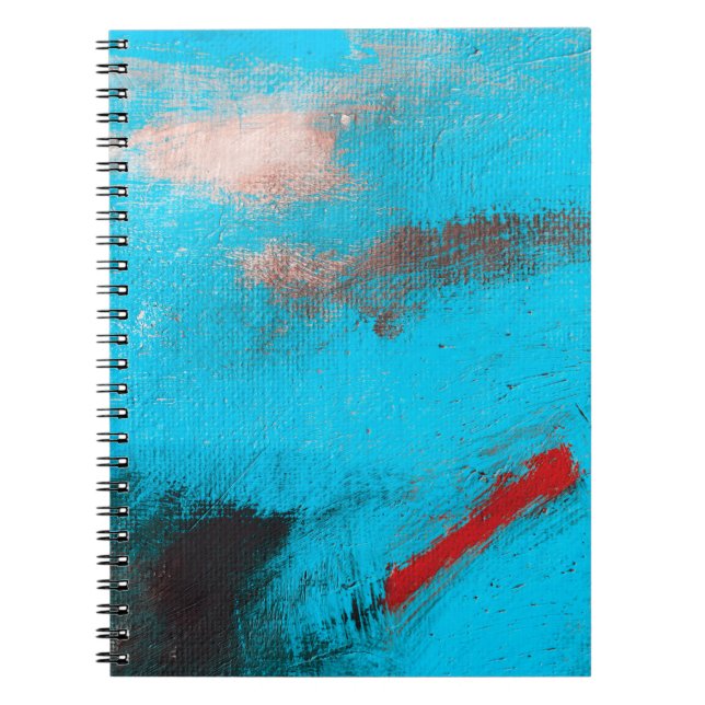 Abstrakte Art BackgroundArt,Anstrich, Farbe, Blau, Notizblock (Vorderseite)