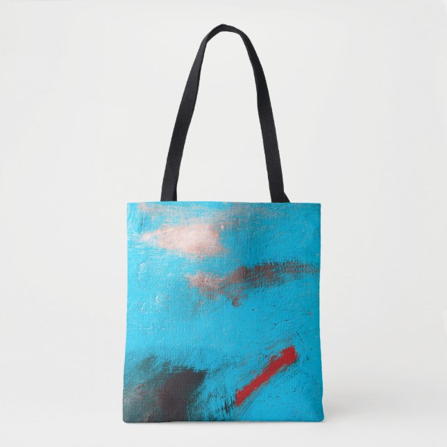 Abstrakte Art BackgroundArt,Anstrich, Farbe, Blau, Tasche (Vorderseite)
