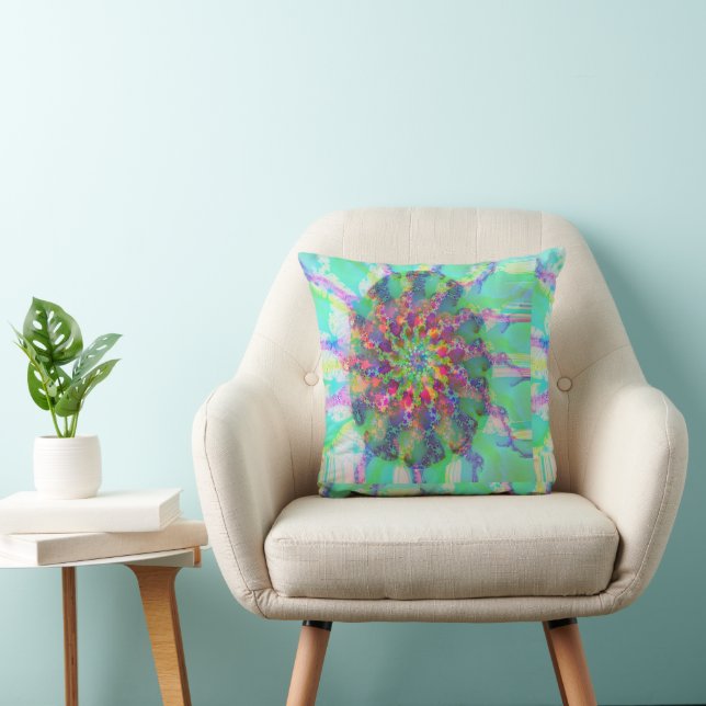 Abstrakte Art Colorful Ei Kissen (Stuhl )