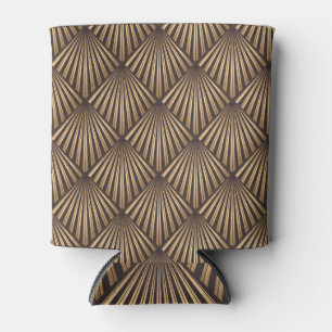 Abstrakte Art Déco: Gold Eleganz. Dosenkühler