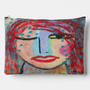 Abstrakte Art des Red Head Zubehörtasche