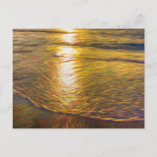 Abstrakte Art des Sonnenbades Postkarte