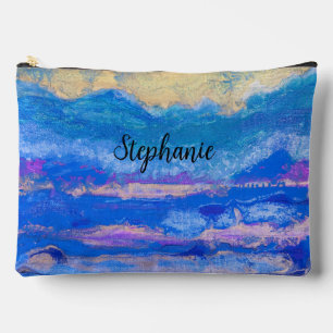 Abstrakte Art Golden Skies Kosmetische Tasche