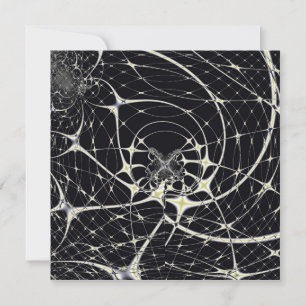 Abstrakte Art Golden Spiderweb