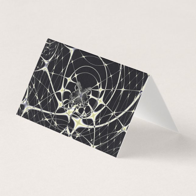 Abstrakte Art Golden Spiderweb (Vorderseite)