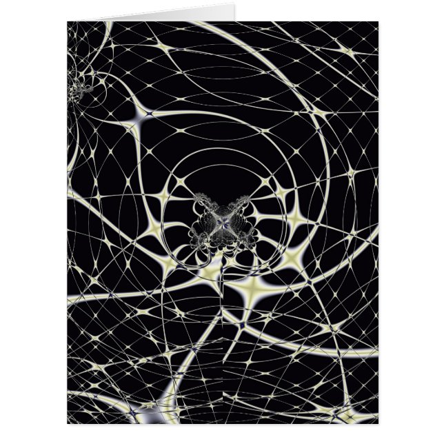 Abstrakte Art Golden Spiderweb (Vorderseite)