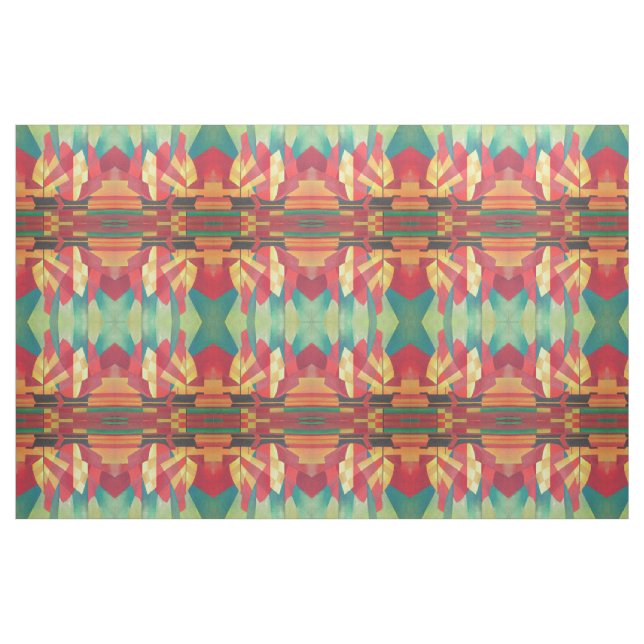 Abstrakte Art Junk Boote gegen Deep Blue Sky Stoff (Fat Quarter (45,7 x 55,9 cm))