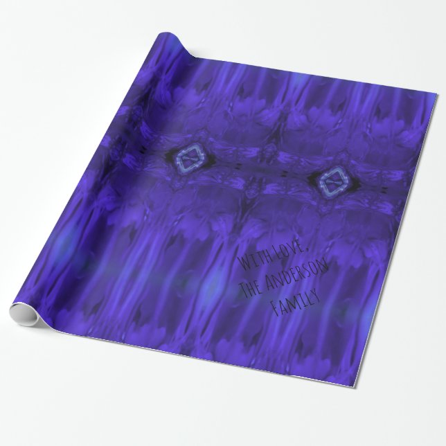 Abstrakte Art Lila Paint Geschenkpapier (Ungerollt)
