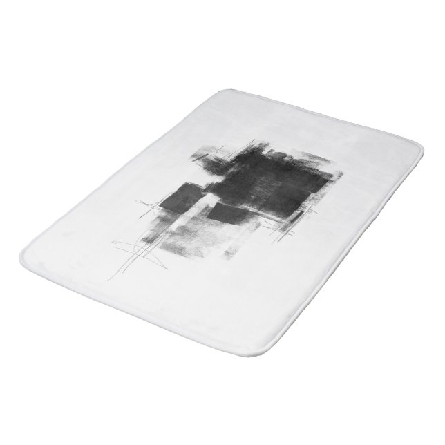 Abstrakte Art Nr. 111 Badematte (Schrägansicht)