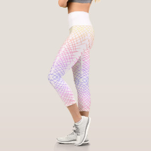 Abstrakte Art Sketch Lines Curves Leggings