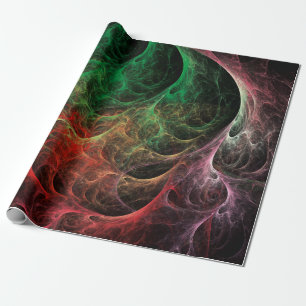 Abstrakte Art Space Fire Geschenkpapier