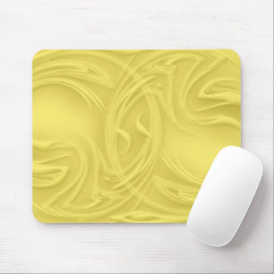 Abstrakte Artwork-Curles über Gelb  Mousepad