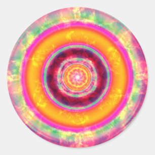Abstrakte Artwork Runder Aufkleber
