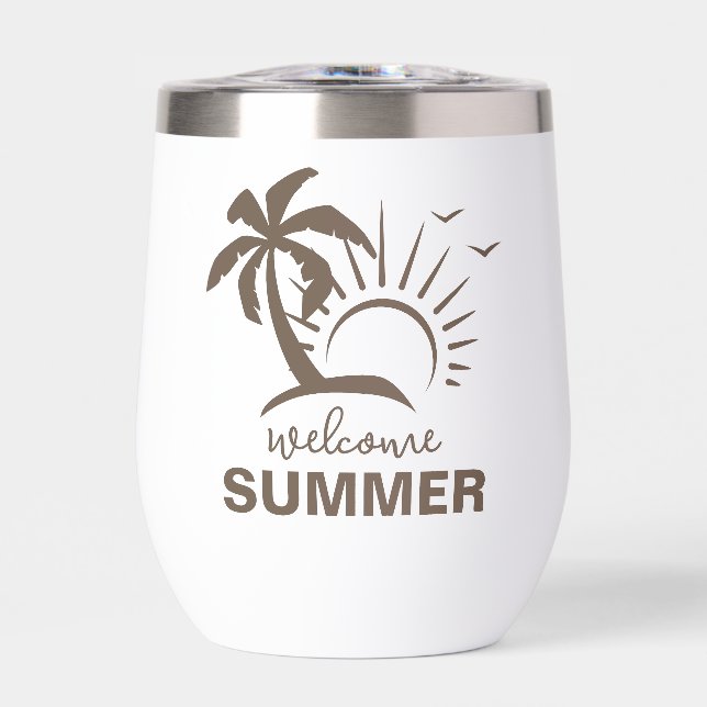 Abstrakte Ästhetik Moderner Sommerstrand (Vorderseite)