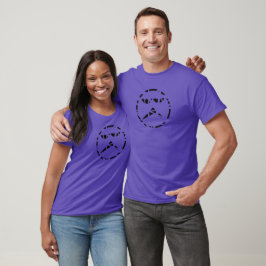 Abstrakte Asymmetrie Dunkler T - Shirt