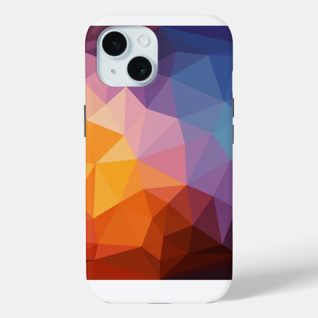 Abstrakte asymmetrische Dreiecke Case-Mate iPhone Hülle (Rückseite)